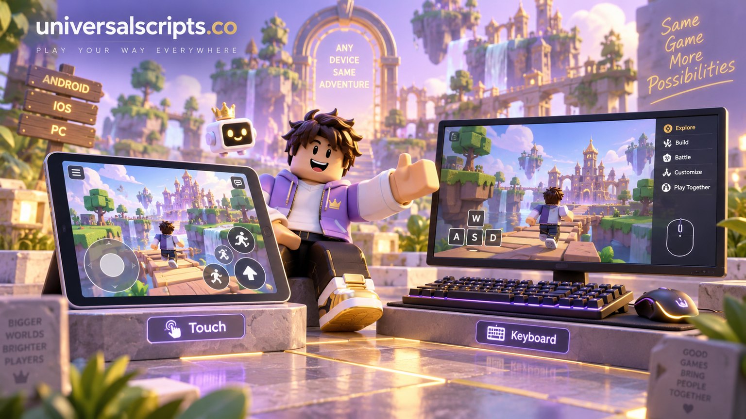 Android, iOS and PC Controls