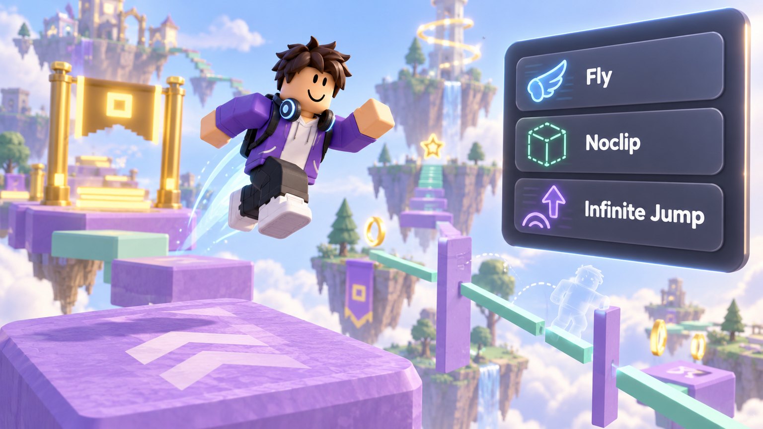 Movement Tools: Fly, Noclip and Infinite Jump